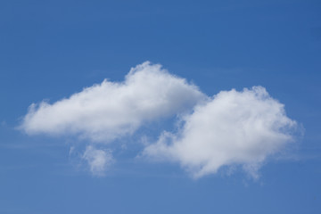 Naklejka na ściany i meble Nature of White cloud on the blue sky.