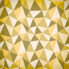 Polygonal autumn background, banner template, triangle pattern, digital graphic