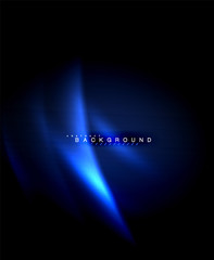 Neon glowing techno lines, hi-tech futuristic abstract background template with square shapes