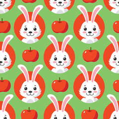 Cute Little Bunny Seamless Pattern