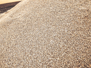 Small rocks or gravel made from stones different shape as stone texture