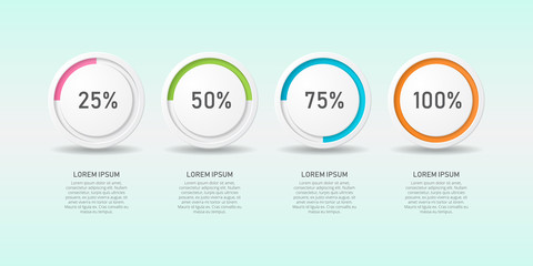 Infographic template for business, education, web design, banners, brochures, flyers, diagram, workflow, timeline. Vector illustration.