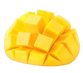 mango isolated on white background, clipping path, full depth of field