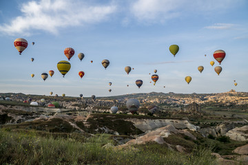 The great tourist attraction of Cappadocia - balloon flight. Cappadocia is known around the world as one of the best places to fly with hot air balloons.
