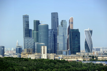 Fototapeta na wymiar Quartier d'affaires Moscou