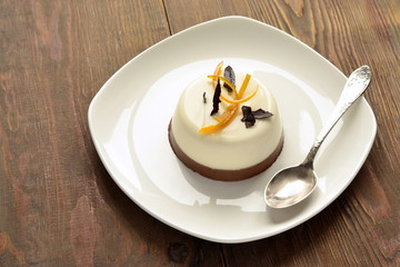 Chocolate creamy Panna Cotta