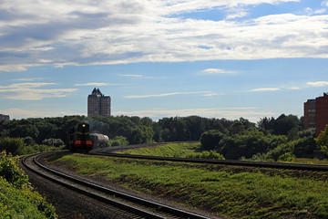 Fototapeta na wymiar locomotives in operation