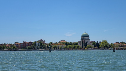 Cityscape of Lido from boat