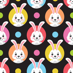 Cute Little Bunny Seamless Pattern