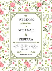 Wedding invitations flourishes ornaments cards,floral invite card Design. save the date, thank you and information design. Vintage victorian frames and decorations. Vector elegant template.