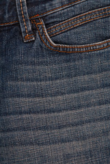 close-up of blue jeans