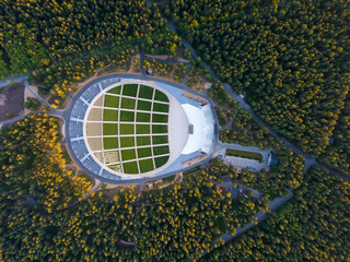 Riga, Latvia. Mezapark Open-air Stage. Song and dance festival. 