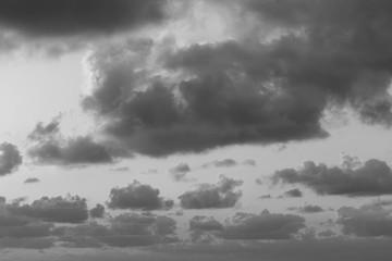 Sky and clouds 9 _ B&W