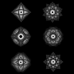 Holiday patterns of stars and flowers for gifts ground