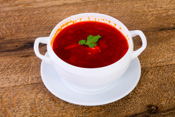 Russian cabbage soup - Borsht