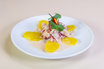 Ceviche with pollock