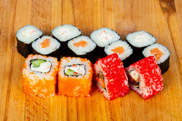 Japan sushi and roll