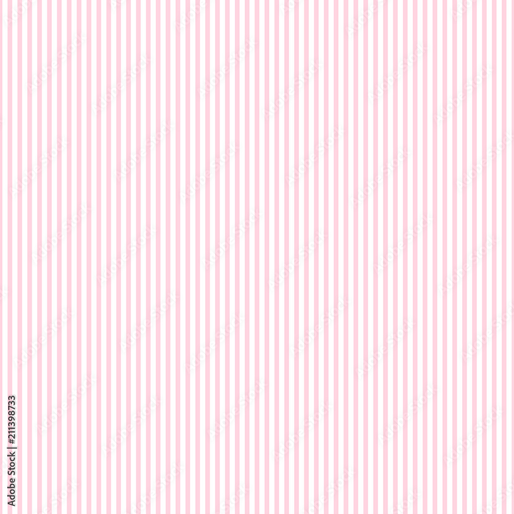 Wall mural Pattern bold stripe seamless design for wallpaper, fabric print and wrap paper. Horizontal pink stripes.