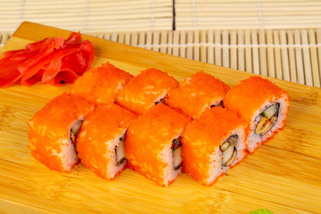 Delicious salmon rolls
