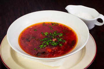 Russian soup Borscht