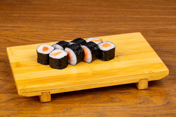 Delicious salmon rolls