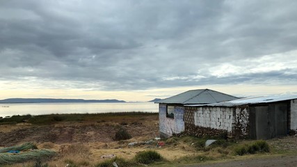 Scenery around Lake Titicaca at Puno, Peru