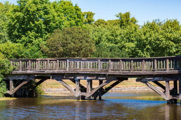 Old bridge in summer time