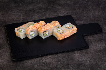 Japanese roll with salmon