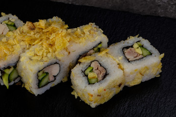 Japanese roll with prawn