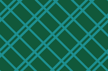 Fototapeta na wymiar Green stripe background. Seamless pattern with intersecting diagonal lines, cell, squares. Vector illustration