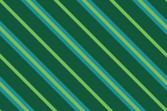 Green stripe background. Seamless pattern with slanted, diagonal lines. Vector illustration 