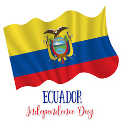 10 August, Ecuador Independence Day background