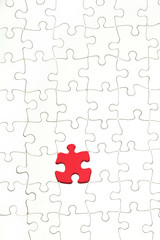 Missing piece in a jigsaw puzzle