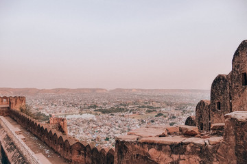 Naklejka premium View on Jaipur from Nahargarh Fort