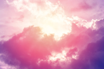 sun and cloud background with a pastel colored

