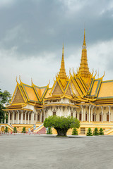 Naklejka premium Cambodia Phnom Penh Royal Palace Silver Pagoda