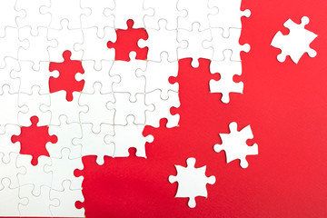 Missing piece in a jigsaw puzzle