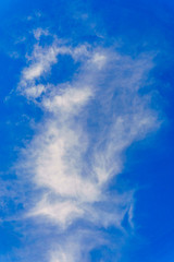 blue summer sky with clouds