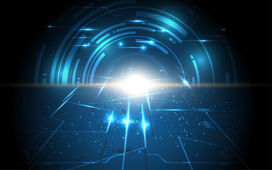 Abstract technology background Hi-tech communication concept innovation background vector illustration