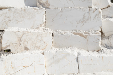 Stone white gray marble texture background. Kitchen floor and worktop counter luxury for interior. © Sokirlov