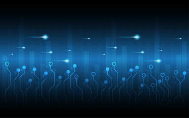 Naklejka premium Abstract technology background Hi-tech communication concept innovation background vector illustration