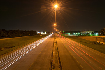 Fototapeta na wymiar Interstate 10 light trails