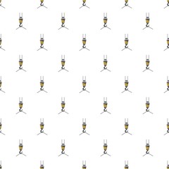 Crane hook pattern seamless repeat in cartoon style vector illustration