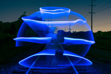 late night light painting