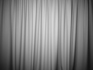 Obraz premium 3D rendering white stage curtain