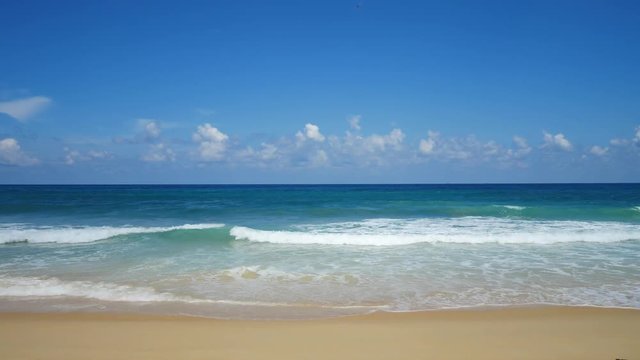 View of beach sea andaman phuket, thailand