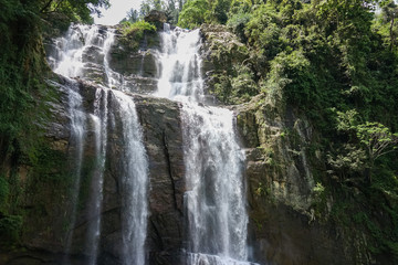 Fototapeta na wymiar Beautiful Ramboda Waterfall in Central Province, Sri Lanka