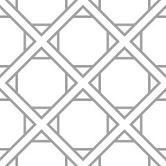 Geometric ornament. Light gray seamless pattern
