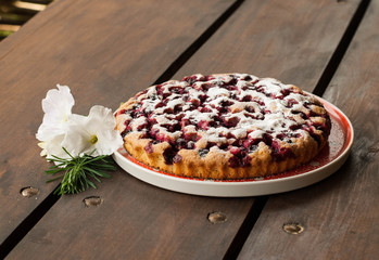 berry pie with cherries
