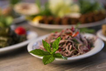 salad concept for restaurant or cafe. 